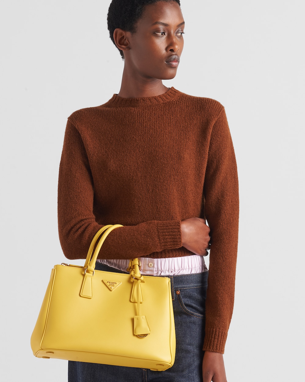 Large Prada Galleria Leather Bag - Image 7